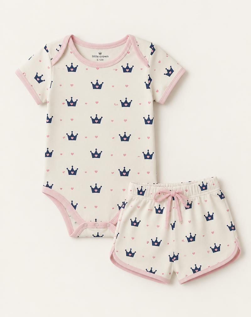 Crowns Bodysuit Set